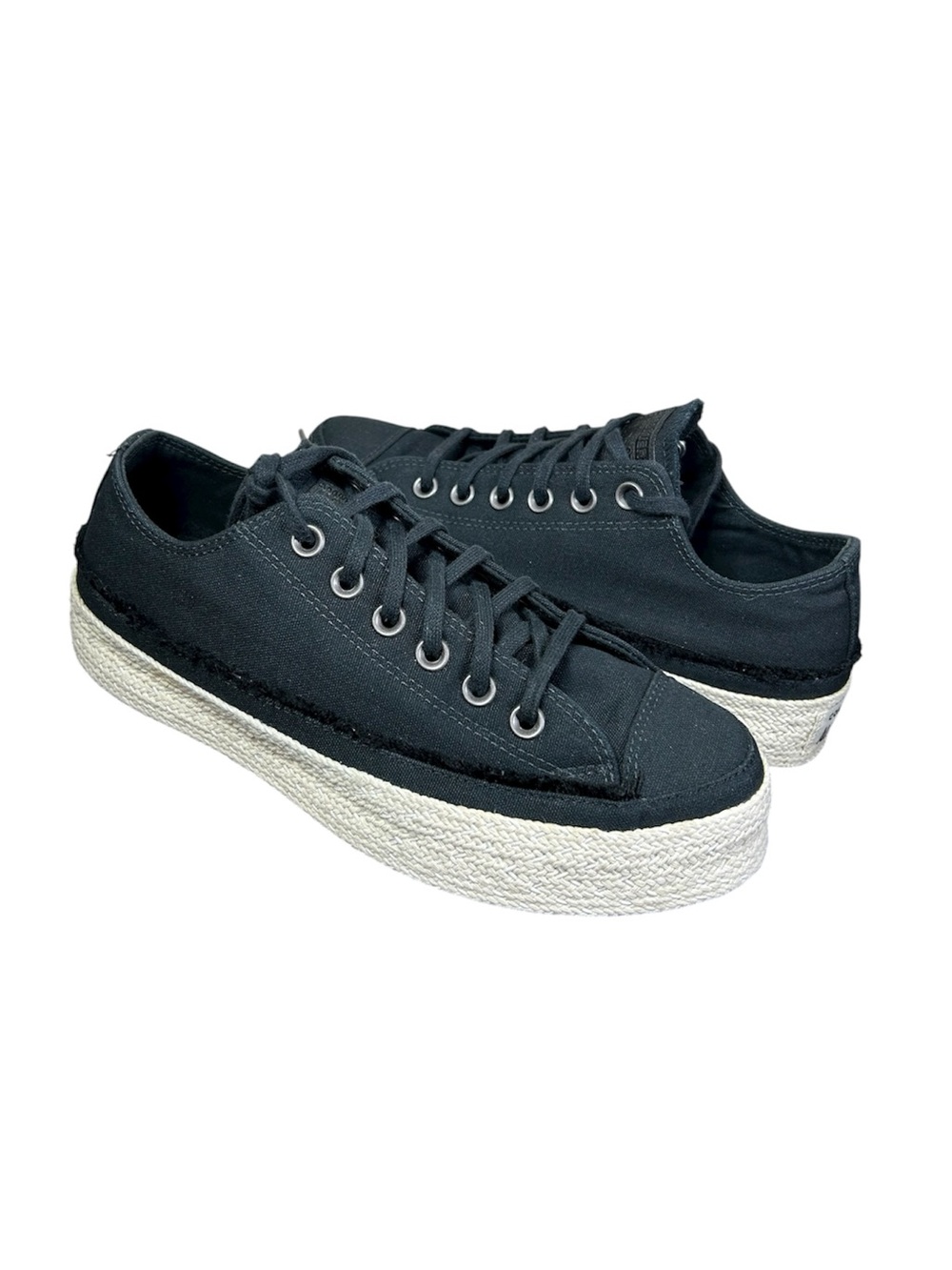 Converse Trending Chuck Taylor All Star Espadrille Low Trail to Cove Black 8.5